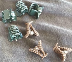 Lot of Seven (7) Tiny Size Plastic Hair Clips - Gently Used - VGC - TINY SIZE - £5.51 GBP