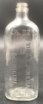 Lydia E. Pinkham&#39;s Medicine Clear Glass Druggist Bottle USA 8&quot; 14.5 Oz D... - £11.19 GBP