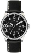 LRG Elevato Field &amp; Ricerca Gruppo Argento/Nero 40mm Acciaio Watch FIE-0... - $650.00 MXN