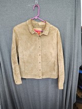 Isaac Mizrahi for Target Blazer Jacket Women sz XL Suede Genuine Leather - £16.83 GBP