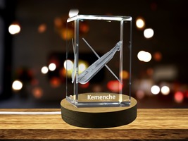 LED Base included | Kemenche 3D Engraved Crystal 3D Engraved Crystal Keepsake - £31.59 GBP+