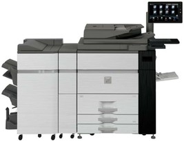 Sharp MX-M1205 Mono Production Printer Copier Scanner Finisher 120 ppm M... - $13,365.00