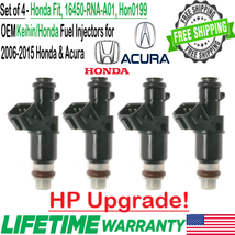 x4 Genuine Honda  Fuel Injectors for 2006-2015 Honda &amp; Acura I4 &amp; V6 - £67.65 GBP