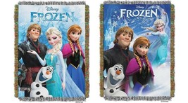 NEW Disney Frozen Elsa Anna Olaf Tapestry Throw 40&quot; X 60&quot; Wall Hanging Blanket - £11.98 GBP