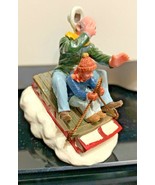 Lemax Christmas Village Sledding With Gramps - $13.73 CAD