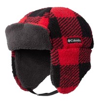 Columbia kids rugged ridge sherpa trapper in Red Lily Checkered - size L/XL - $33.66