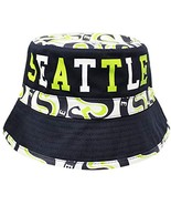 Seattle Custom Print City Name Bucket Hat (Navy/Lime) - £11.95 GBP