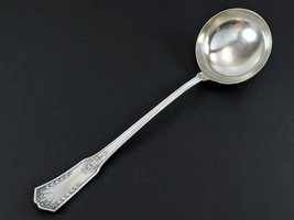 Rouyer V.Langrand EMPIRE Large Ladle 13&quot; Silverplate Flatware 1900 CHAMBLY - $99.00