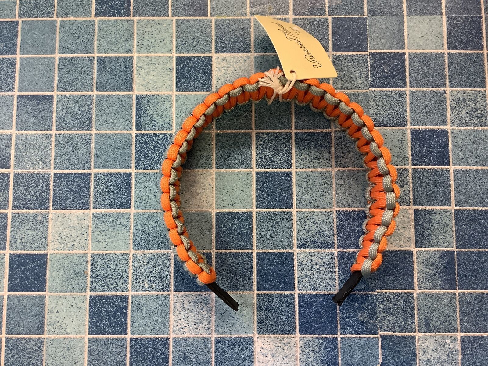 Paracord Headband - Universal Thread Blue/Orange - $7.94