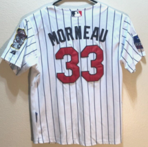 Justin Morneau #33 Minnesota MLB Twins Boys White Inaugural 2010 Sewn Jersey L - £36.29 GBP