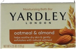 Yardley Oatmeal Almond Bath Bar 4oz - Pack of 6 - £23.17 GBP