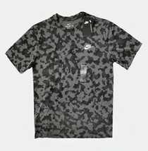 Nike Sportswear Club. Men&#39;s allover camo print T-Shirt. Iron Grey. Size: MD - £27.65 GBP