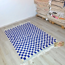 Beni ourain rug, Authentic Moroccan rug, Berber carpet, Genuine Wool rug - £510.00 GBP