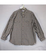 Carhartt Men&#39;s 2XL Brown Plaid Check Flannel Button Down Long Sleeve Shi... - $51.85 CAD