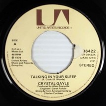Crystal Gayle - Talking In Your Sleep / Paintin&#39; This Old Town Blue [7&quot;]... - £2.71 GBP