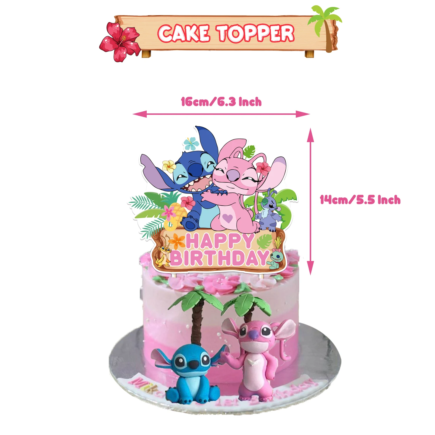 Lilo Stitch/Angel Birthday Party cutlery plate Disposable -Cake decorati... - $8.49 CAD