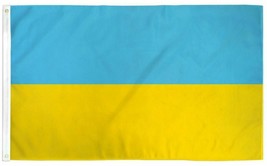 3x5 Ukraine Plain Premium Quality Flag Ukrainian House Banner Grommets 100D - £11.24 GBP