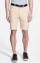 NWT BOBBY JONES Golf shorts 34 flat front moisture wicking khaki $95 - £33.98 GBP