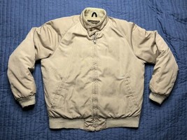 Vintage Eddie Bauer Premium Quality Goose Down Full Zip Coat Men’s Beige - $49.50