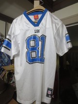 Vintage Reebok on Field Youth Boys Detroit Lions #81 Johnson Jersey XL 18/20 - £24.42 GBP