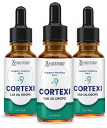 (3 Pack) Cortexi Ear Drops Cortexi Healthy Eardrum Oil Supports Healthy ... - £70.17 GBP