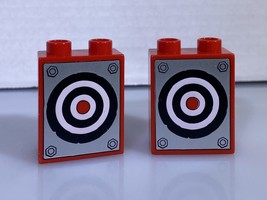 Rare Lego Duplo Bulls Eye Target Printed Block Specialty Agent Mater Disney Cars - £2.34 GBP