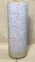 Art Pottery Wizard Of Clay Tall 11 Inch Cylinder Vase Canister Cottagecore - $74.25