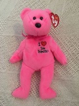 Ty Beanie Babies I  Love San Francisco Pink Teddy Bear Tag EXC MWMT 2004 - £2.81 GBP