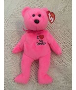 Ty Beanie Babies I  Love San Francisco Pink Teddy Bear Tag EXC MWMT 2004 - £2.84 GBP