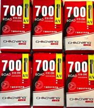 6 Pack 700 x 18-25c Schrader Valve Road Inner Tire Tubes in Box 33mm Valve Stem - £22.58 GBP