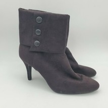FIONA Ankle Boots Heels Size 9 W Wide Womens Black - £28.80 GBP