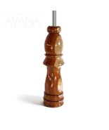 Hand Carved African Vintage Iroko Wood Chess Piece Table Lamp D11cm x H60cm - £171.05 GBP