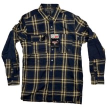 Mens ATG Wrangler Button Down Long Sleeve Utility Plaid Shirt Small Multicolor - £15.50 GBP