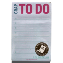 Knock Knock Crap to Do Jumbo Stickies Large Sticky Notes To Do List Line... - $7.99