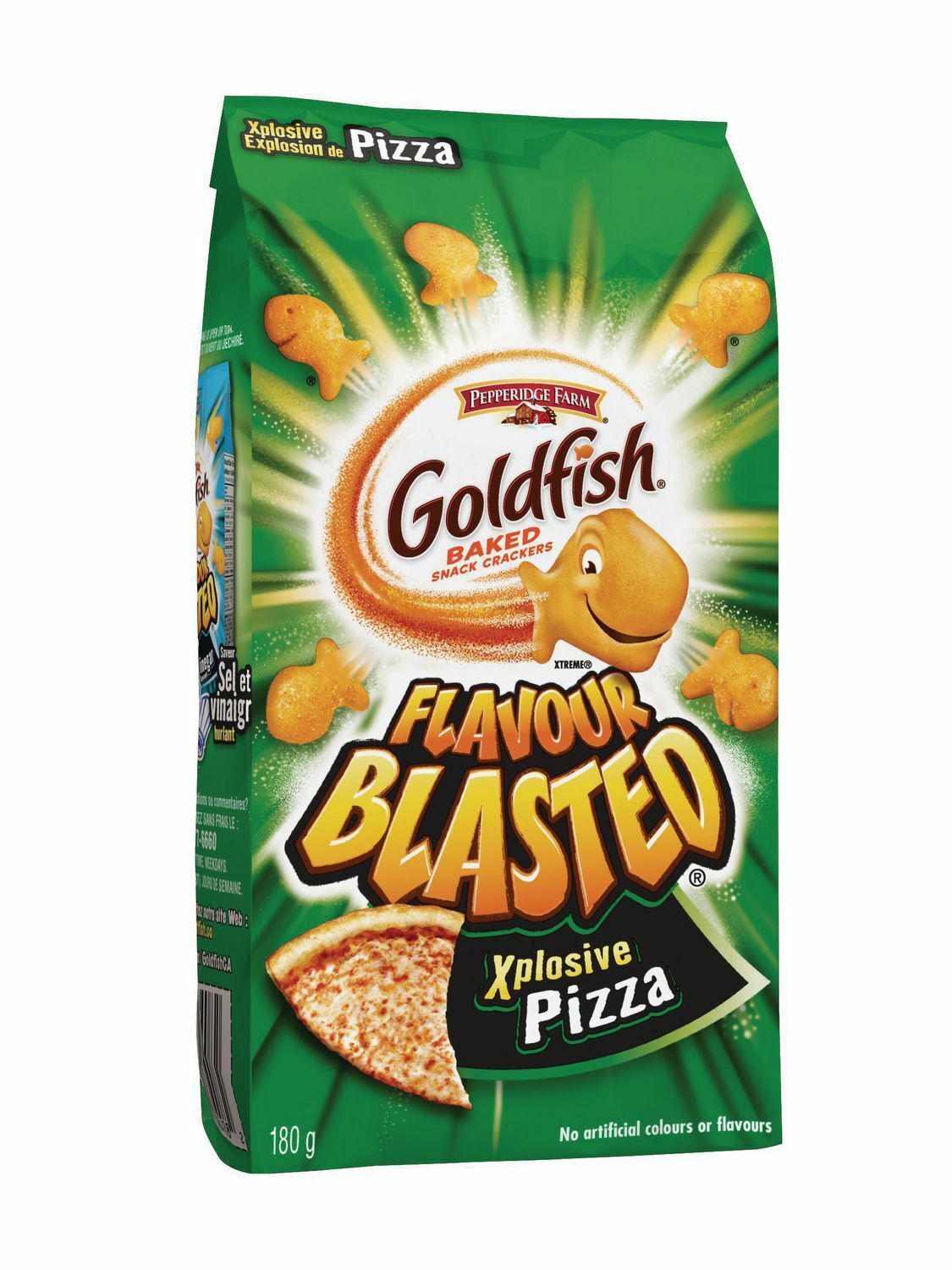 3 bags Goldfish Flavour Blasted Explosive Pizza Crackers180gEach Free Shipping - £21.31 GBP