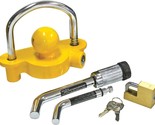 Universal Trailer Hitch Coupler Lock Kit Fits Both 5/8 In and 1/2 In Rec... - £52.78 GBP
