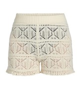 Time and Tru Women&#39;s Cotton Macrame Coverup Crochet Shorts Size Large Re... - $241.65 MXN