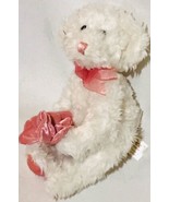 Dan Dee Collectors Choice 10” Puppy Dog Plush Stuffed Animal Pink Flower... - £7.05 GBP