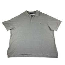 Polo Ralph Lauren Shirt Men’s 4XB Big Gray Short Sleeve Blue Pony - £27.28 GBP