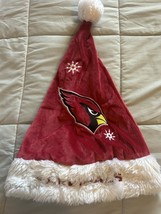 Arizona Cardinals Christmas Santa Hat Forever Collectibles Red Used Wint... - $4.94