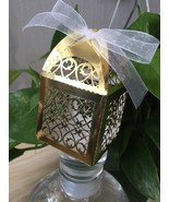 100pieces Wedding Favor Boxes with ribbon,Laser Cut Wedding Gift Packagi... - £26.73 GBP