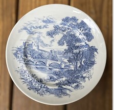 Enoch Wedgwood Countryside Dinner Plate 10&quot; Crafted In England Blue White - $12.86