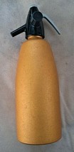 Vintage Gold Seltzer Bottle - Hungarian   - £33.23 GBP