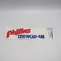 Philadelphia Phillies Pegatina Parachoques Pegatina 1980&#39;s 1210 Wcau Promocional - £31.62 GBP