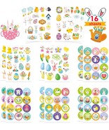 Easter Stickers for Kids 16 Sheets Easter Basket Stuffers Easter Decorat... - £13.64 GBP