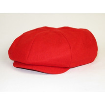 Mens Fashion Classic Flannel Wool Apple Cap Hat by Bruno Capelo ME905 Red image 4