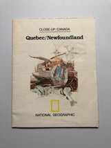 Vintage National Geographic Society Quebec Newfoundland Map and Poster - £7.50 GBP