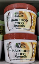 2X Garnier Fructis Hair Food Coco Para For Damaged Hair - 2 De 350ml - Free Ship - £23.12 GBP