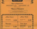 Mama Mia Spaghetti House Menu Carlisle NE Albuquerque New Mexico 1970&#39;s - $21.78