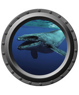 Prehistoric Sea Monster - Porthole Wall Decal - £11.19 GBP